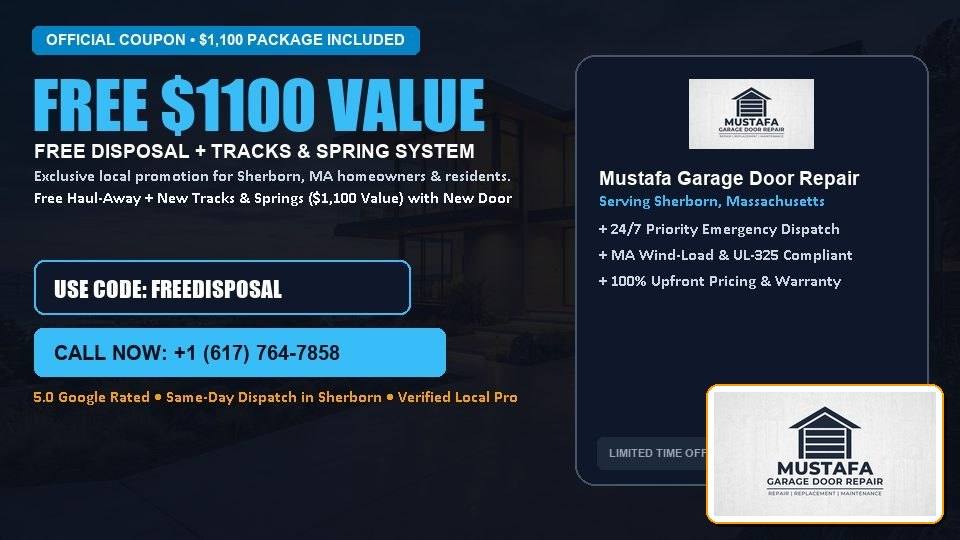Mustafa Garage Door Repair FREE Haul-Away & Heavy-Duty Tracks with New Door